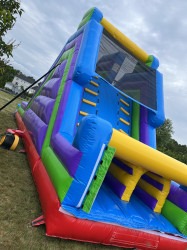17DUAL 1750804619 17' DUAL LANE OBSTACLE SLIDE. WET OR DRY