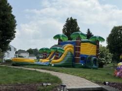 CALICOMBO1 1750809697 CALI PALMS DUAL LANE BOUNCE HOUSE WITH SLIDE WET OR DRY