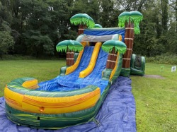 CALI PALMS DUAL LANE BOUNCE HOUSE WITH SLIDE WET OR DRY
